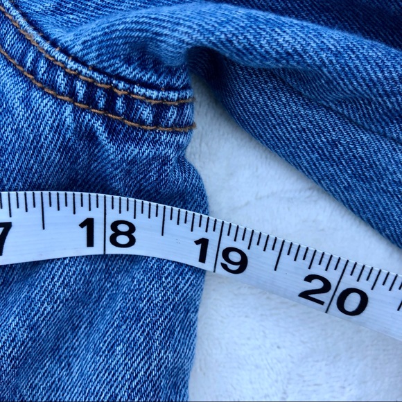 Forever 21 Jean Jacket Denim Coat Sherpa Collar  Sz. Small - Picture 8 of 10